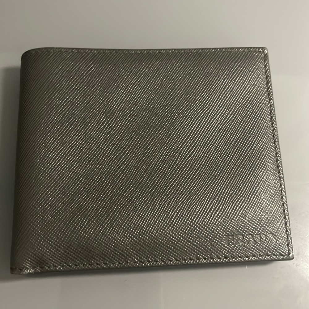 Prada leather wallet without case